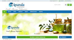 Desktop Screenshot of anandacorporation.com